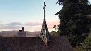 The retreat house chapel at dusk