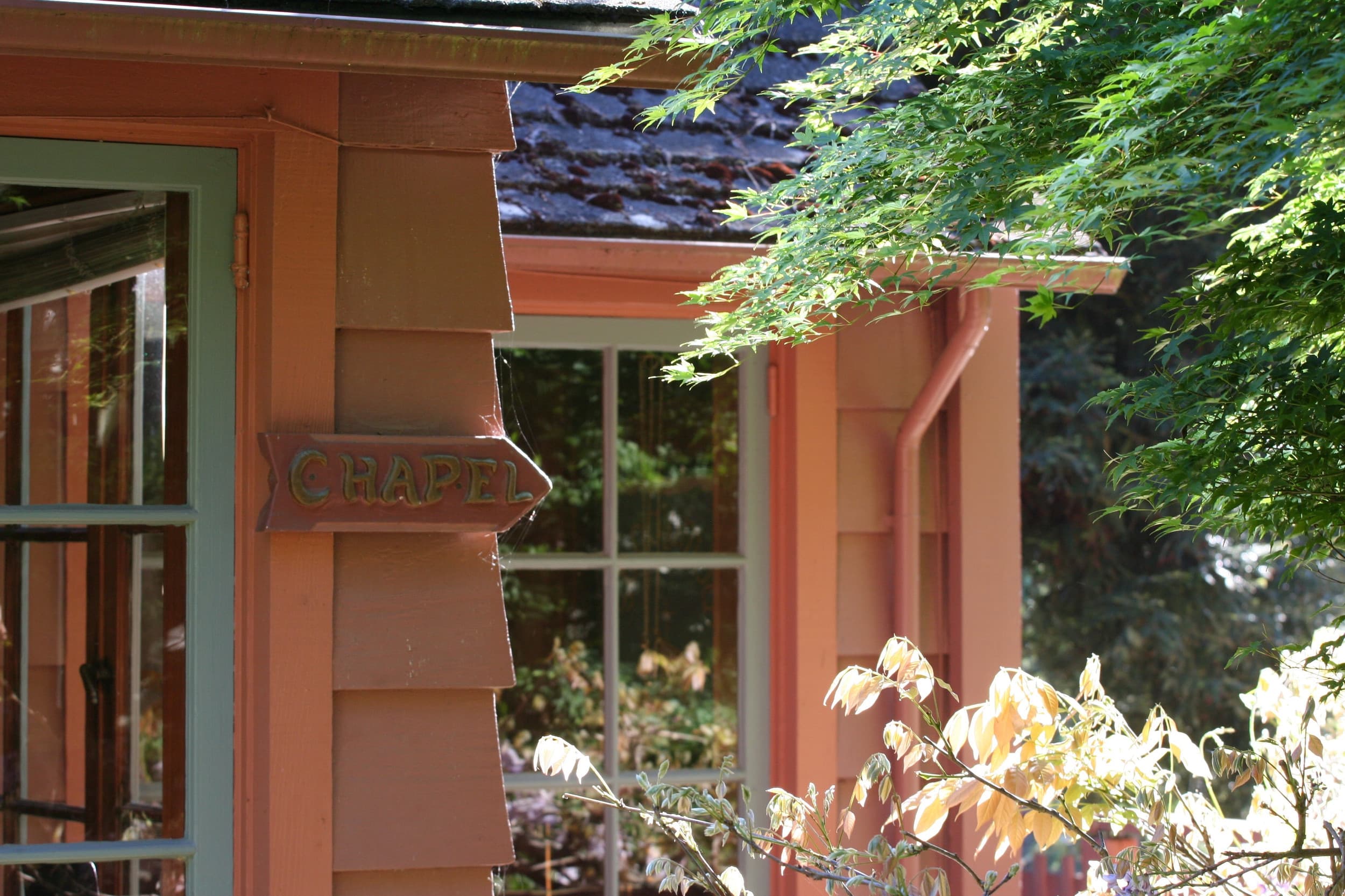 Chapel entrance at St. Columba's