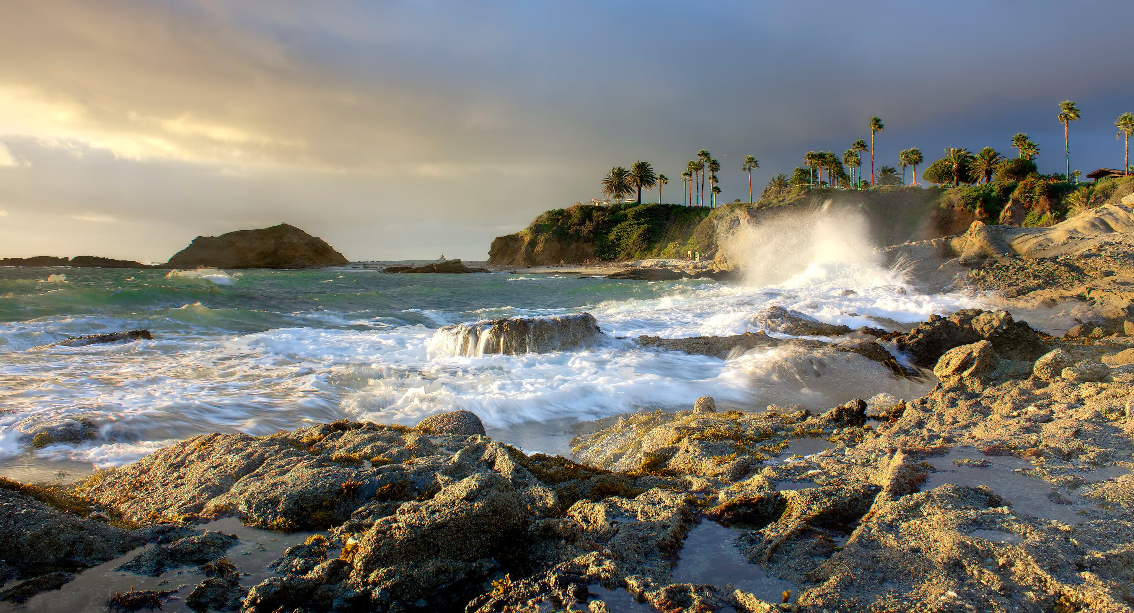 Waves along the Orange County coast